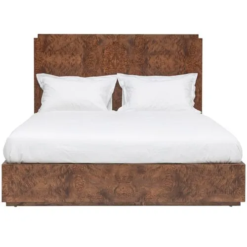 Jackson Burl Bed - Tulsi Home - Brown