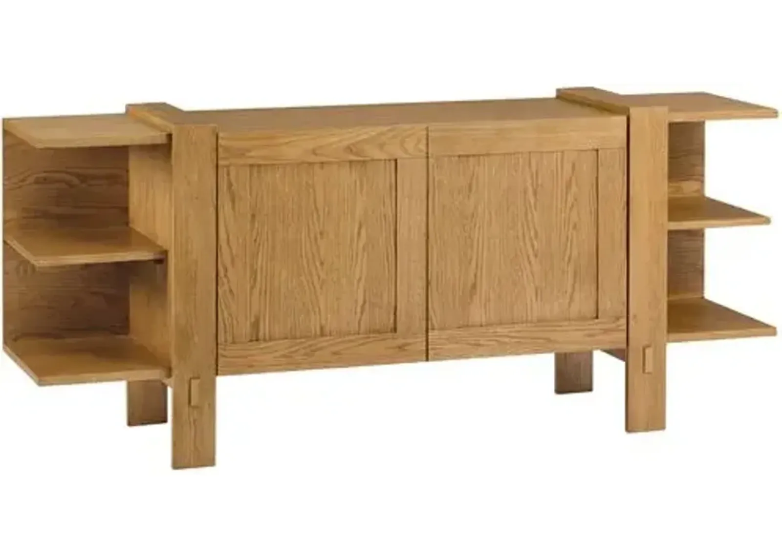 Federico Dining Oak Sideboard - Honey - Tulsi Home - Brown