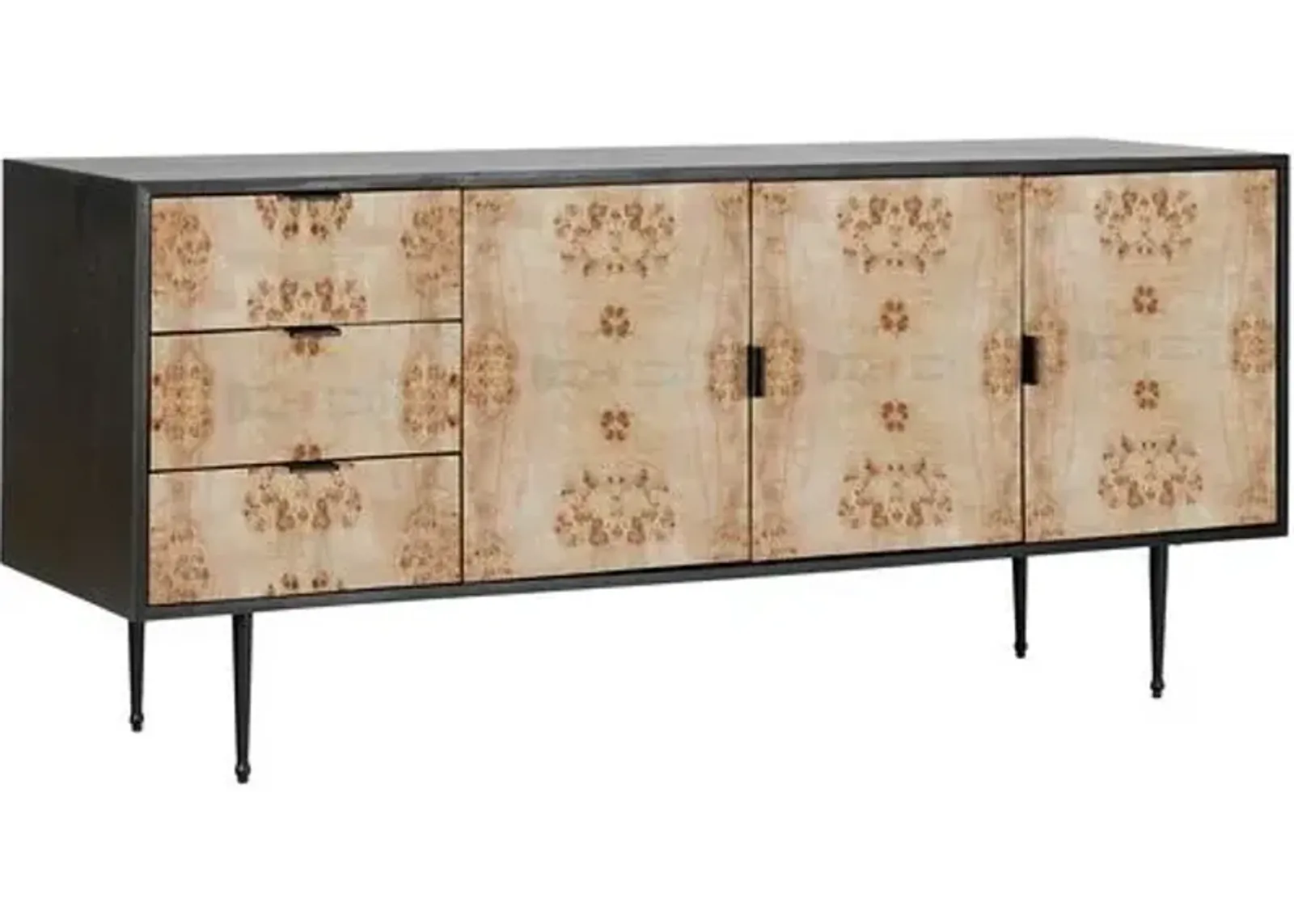 Porter Burl Buffet Cabinet - Tulsi Home - Brown