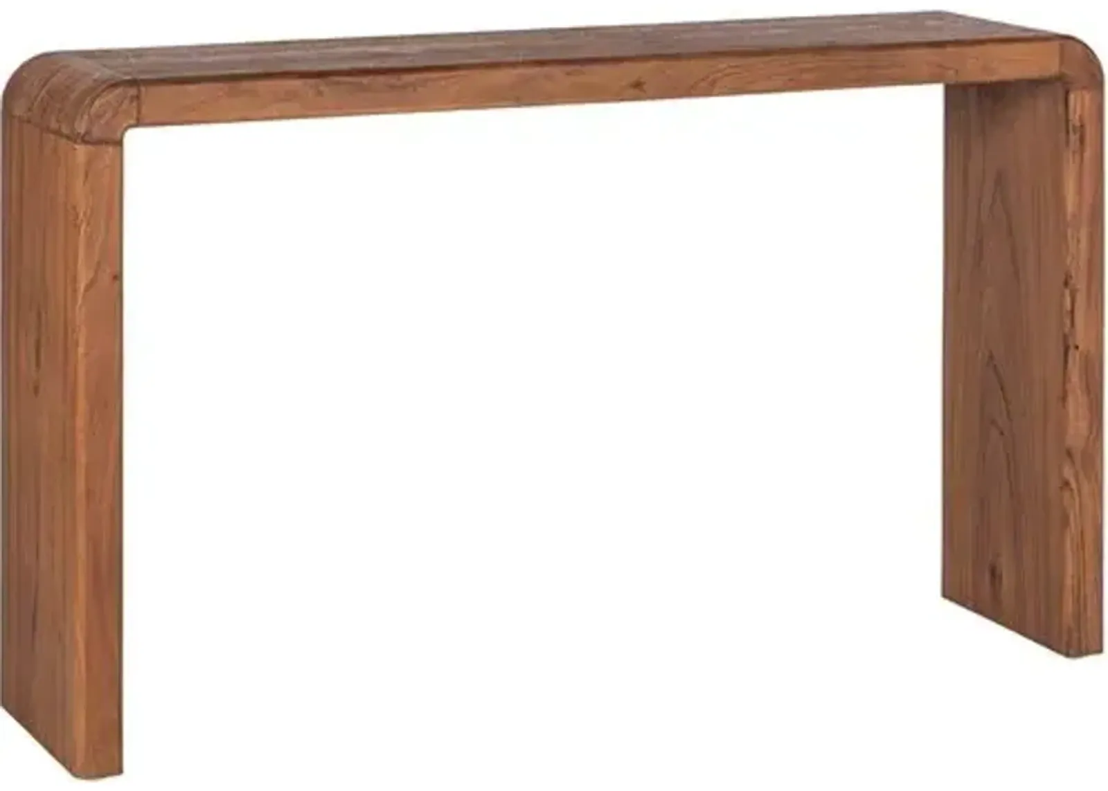 Griffin Waterfall Console Table - Tulsi Home - Brown