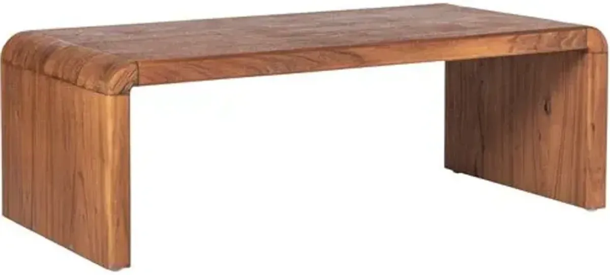 Griffin Waterfall Coffee Table - Tulsi Home - Brown