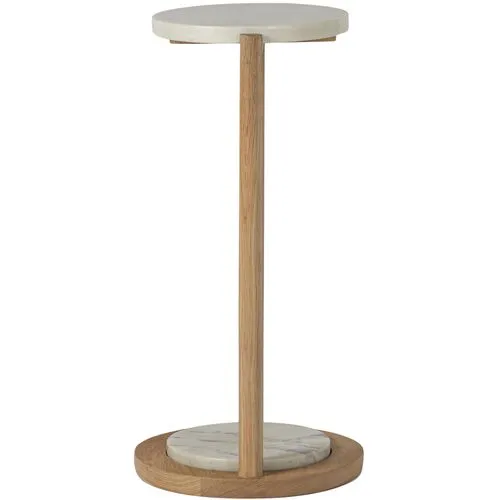 Otto Drink Table - Tulsi Home - White