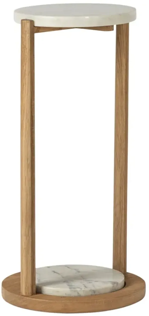 Otto Drink Table - Tulsi Home - White