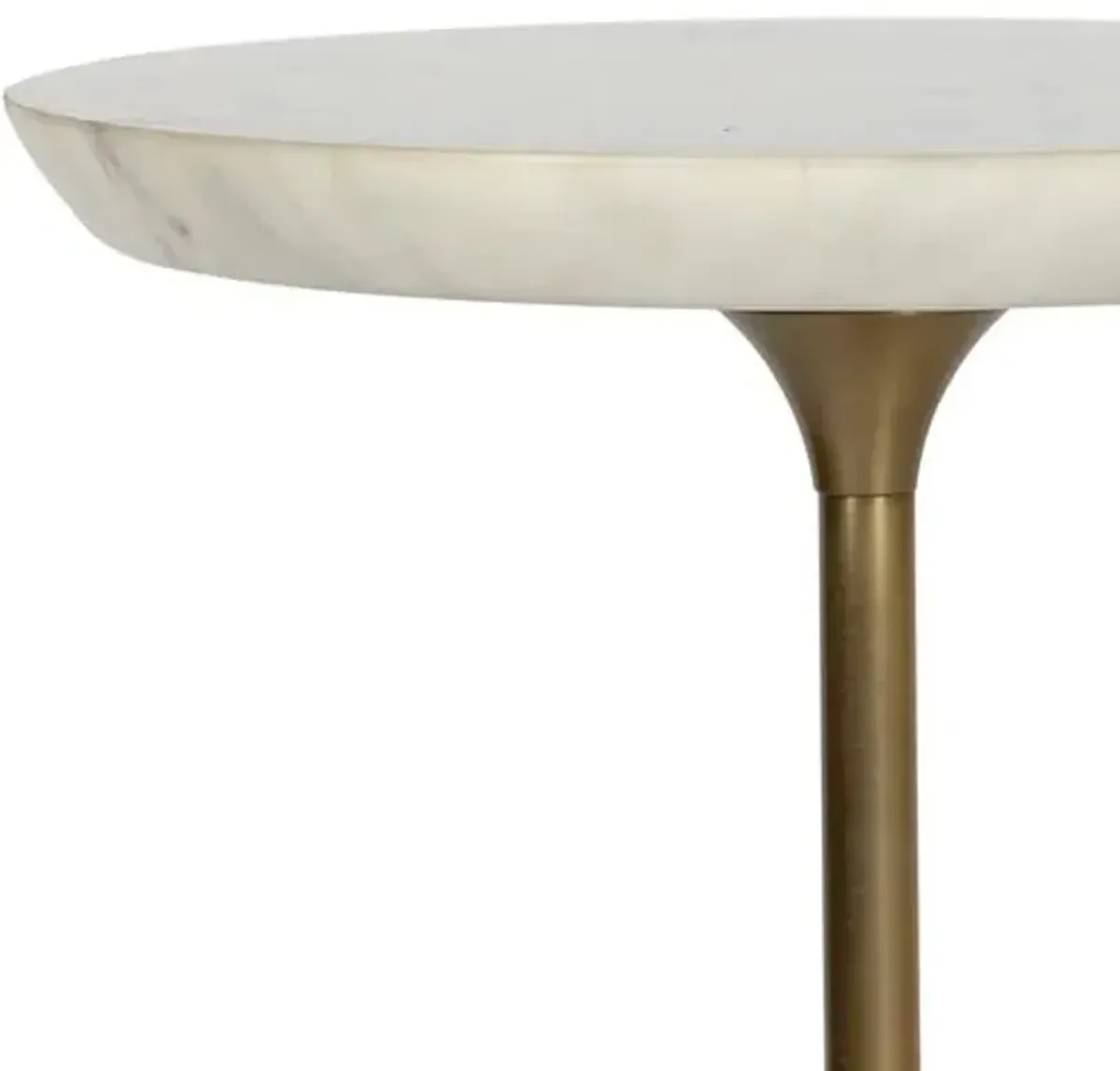 Uma Drink Table - White/Grey Marble - Tulsi Home