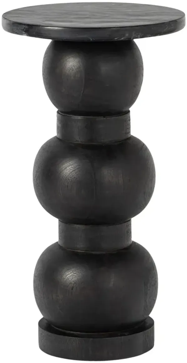 Scout Marble Top Drink Table - Tulsi Home - Black