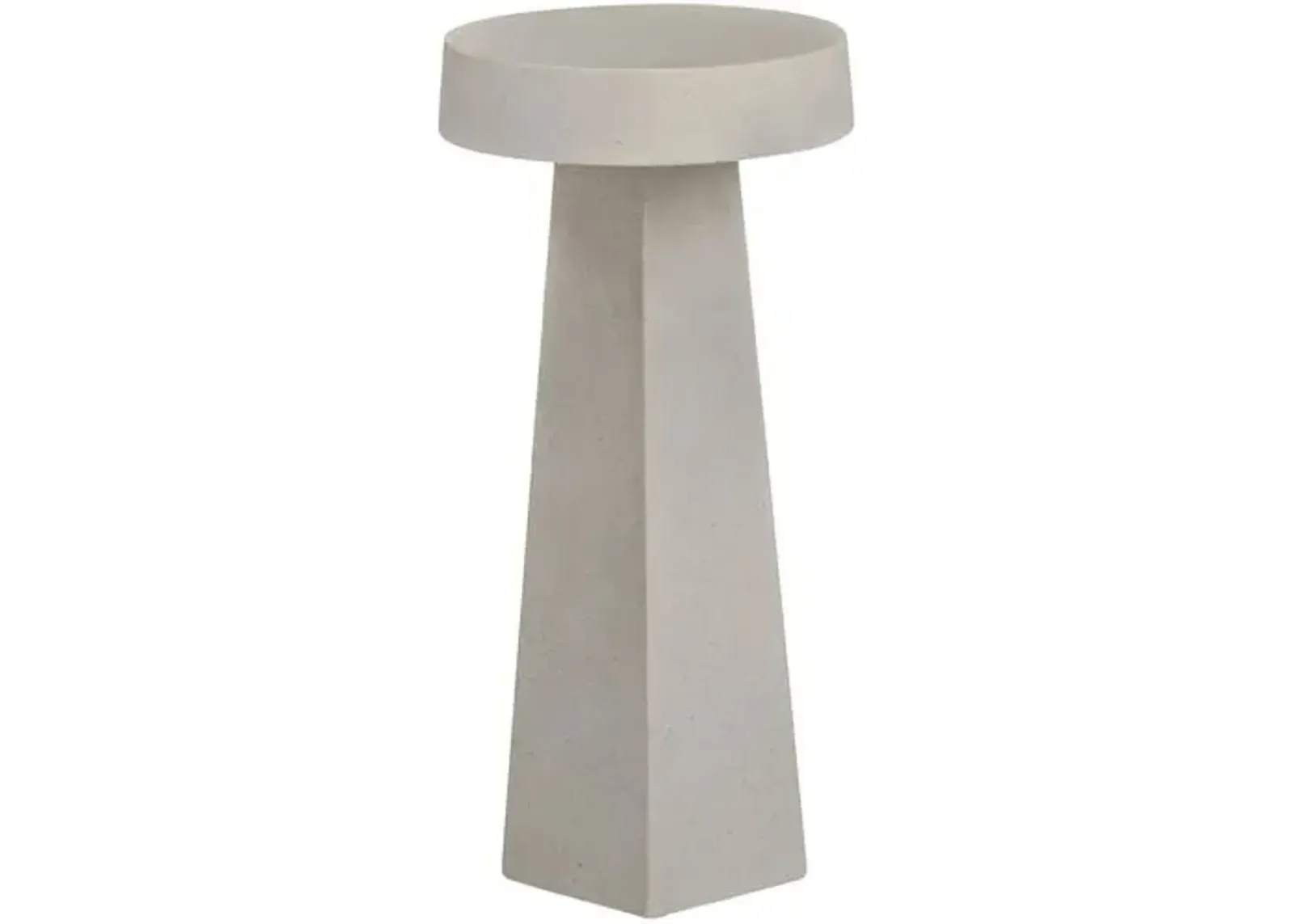 Jules Indoor/Outdoor Obelisk Drink Table - Tulsi Home - White