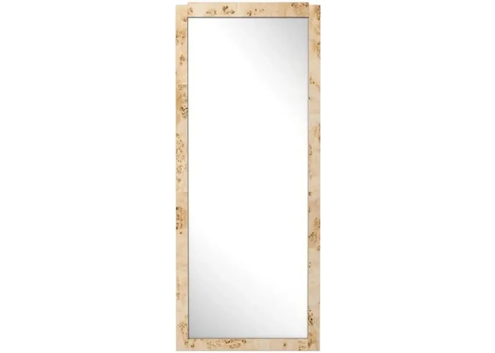 Jackson Burl Floor Mirror - Tulsi Home - Beige