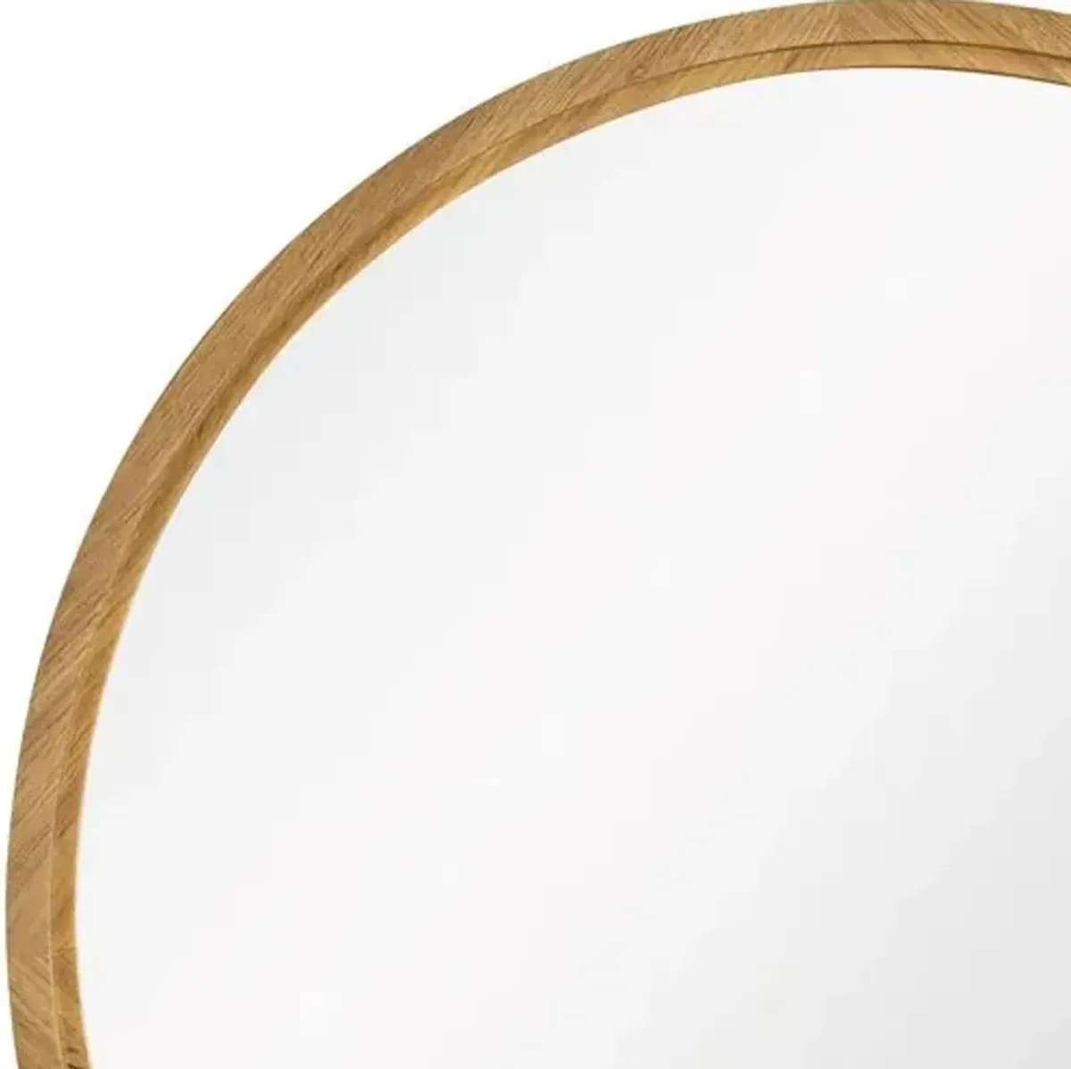 Kuba Oak Round Wall Mirror - Tulsi Home