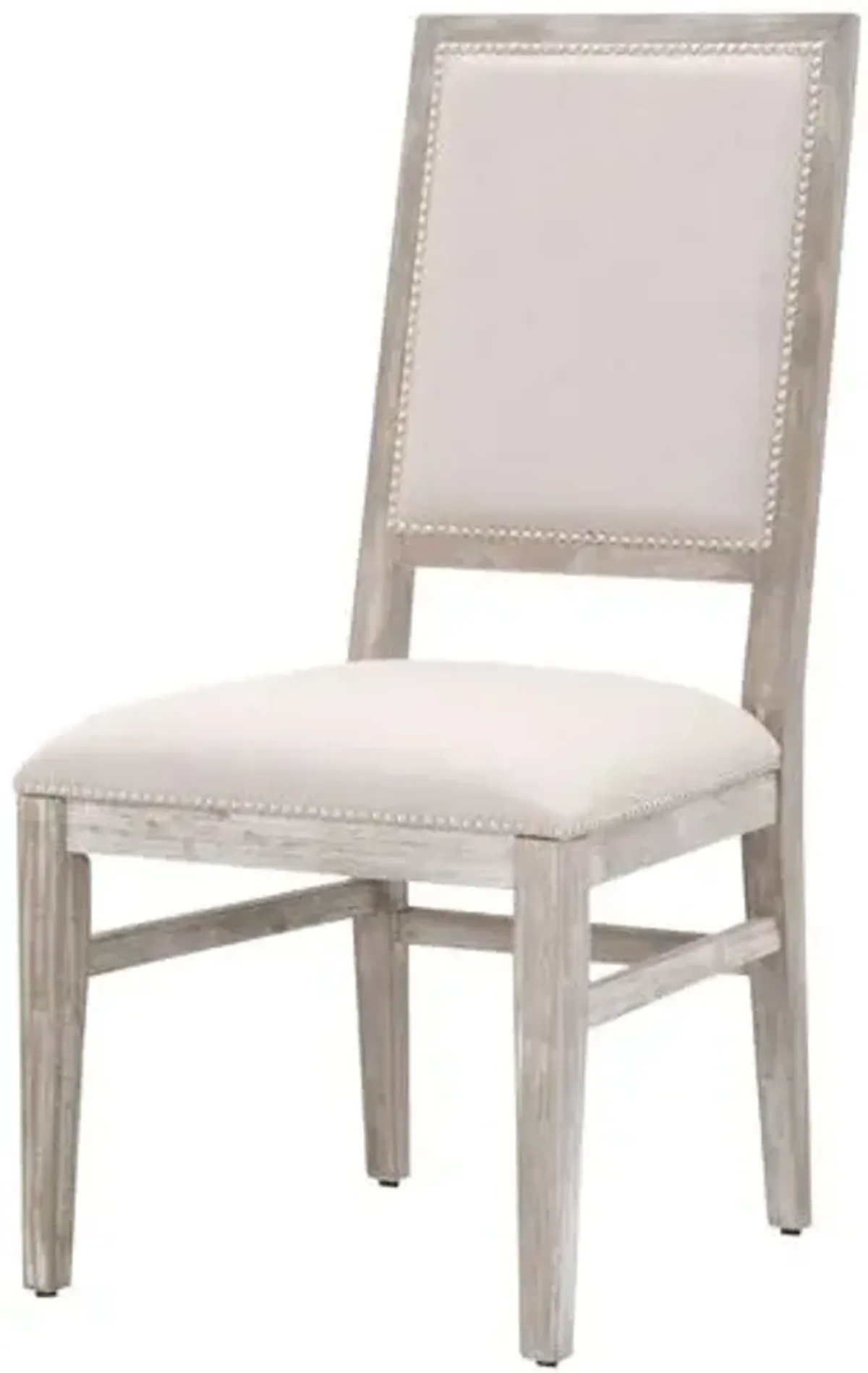 Set of 2 Dorinda Dining Chairs - Stone Linen/Natural Grey - Gray