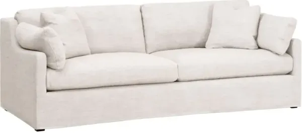 Darci 95" Slope Arm Slipcover Sofa, Bisque