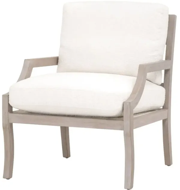 Clay Club Chair, Natural Grey/Performance Boucle Snow