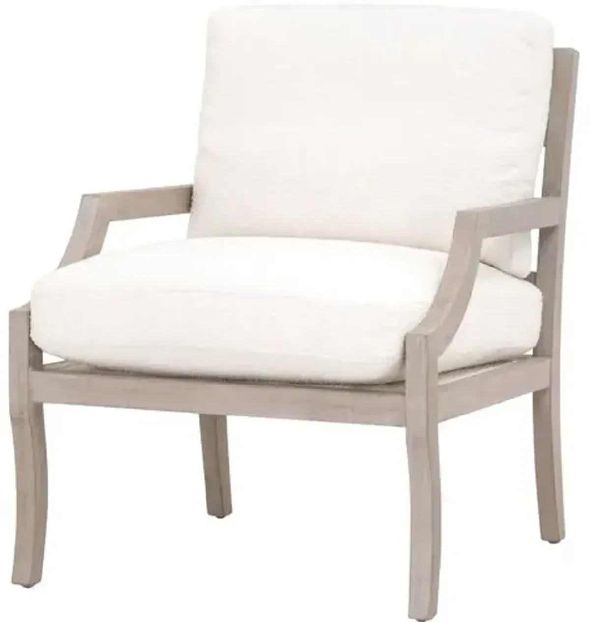 Clay Club Chair - Natural Grey/Performance Boucle Snow