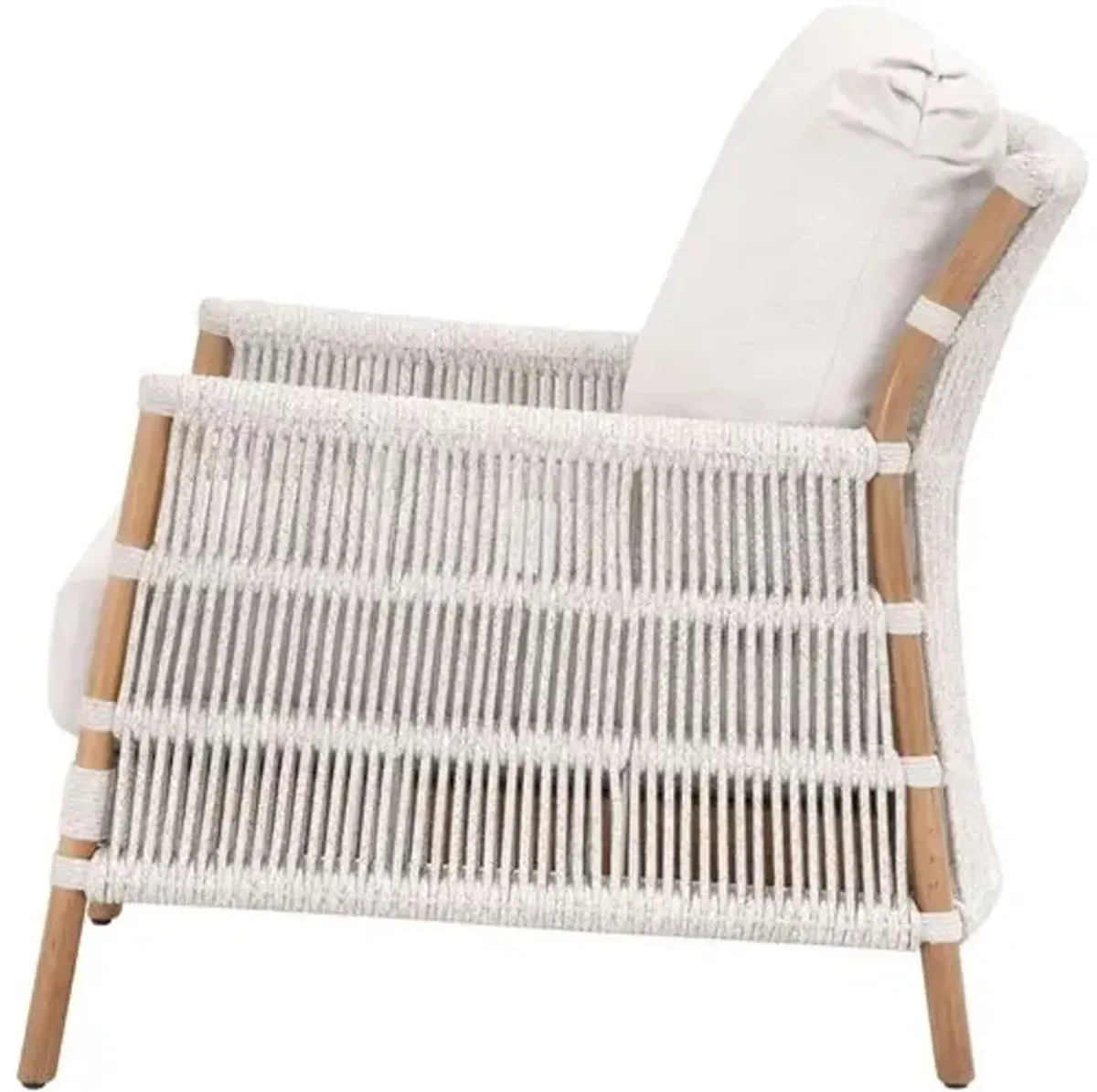 Neri Rattan Club Chair - Natural/White Rope