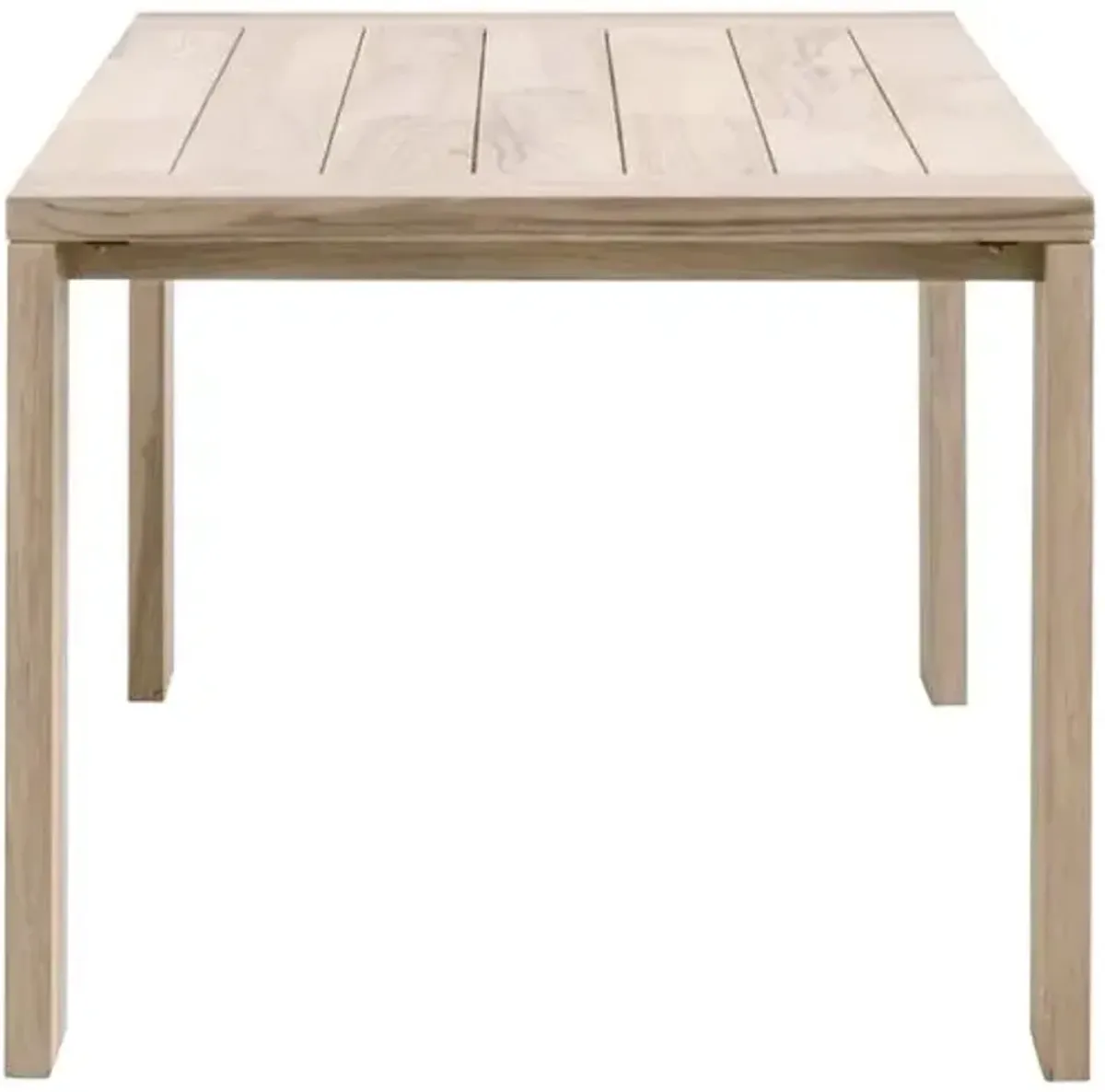 Easton Outdoor Rectangular Dining Table - Gray Teak