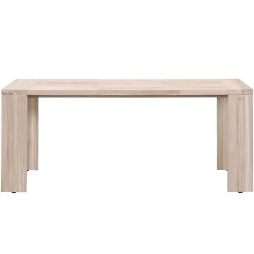 Easton Outdoor Rectangular Dining Table - Gray Teak