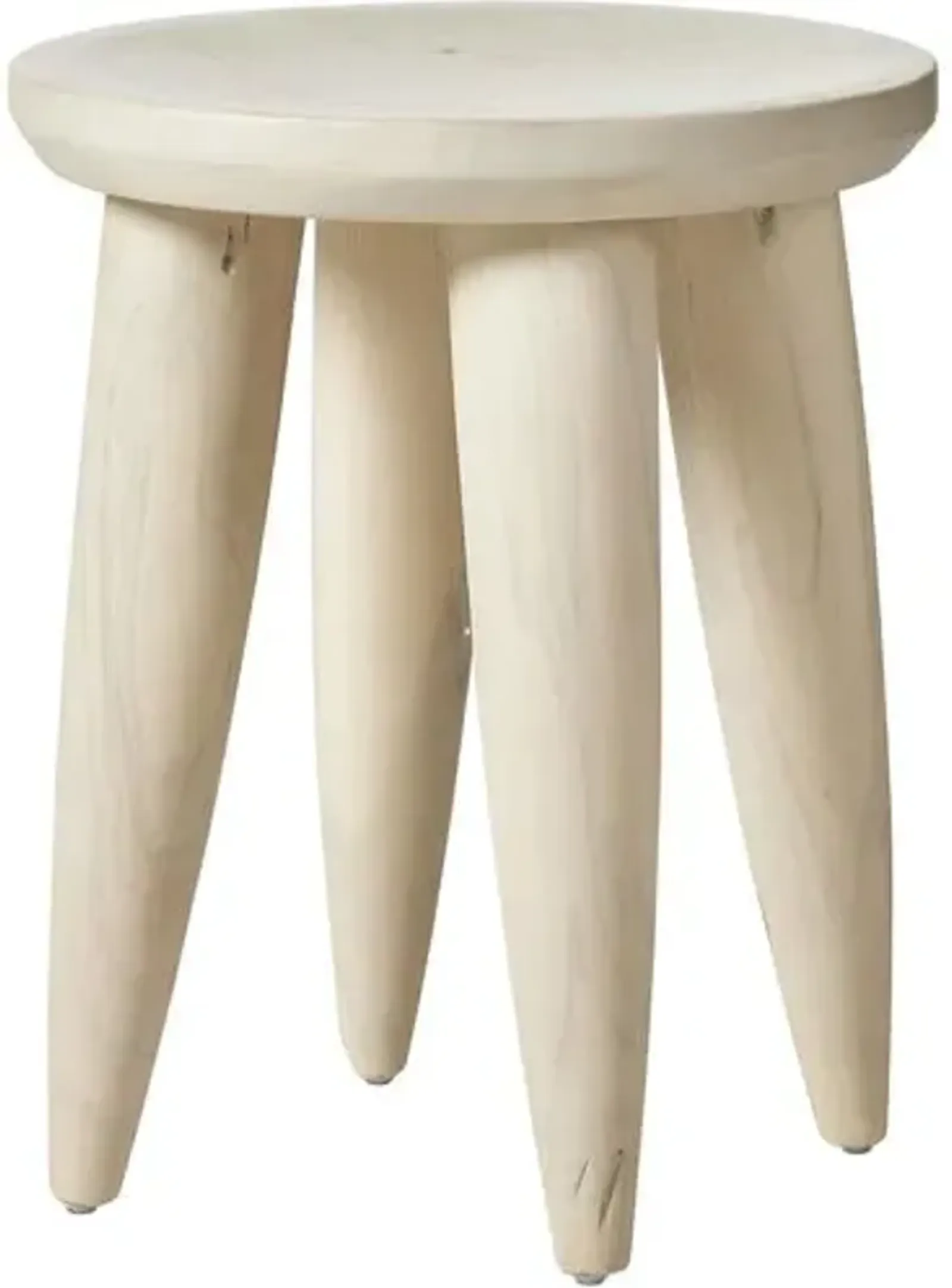 Amara Outdoor End Table - Ivory Teak