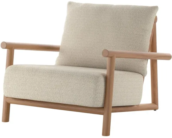 Dixie Outdoor Chair, Natural Teak/Sand