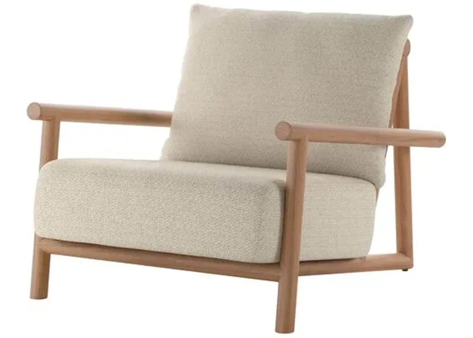 Dixie Outdoor Chair - Natural Teak/Sand - Beige