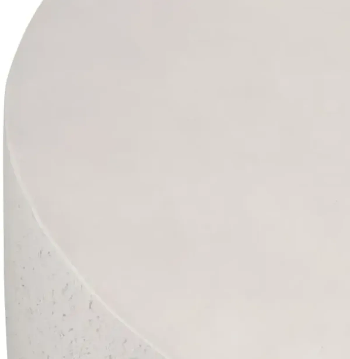 Norman Outdoor Round Coffee Table - Matte White