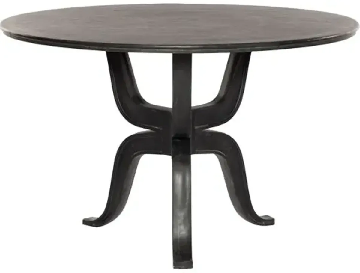 Oaklee Outdoor Dining Table - Aged Grey Aluminum