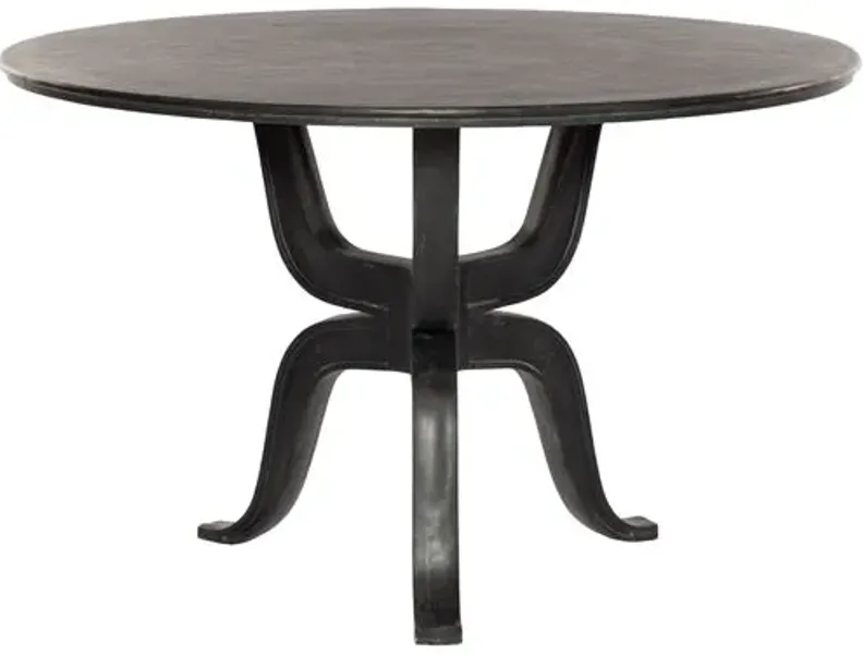 Oaklee Outdoor Dining Table - Aged Grey Aluminum