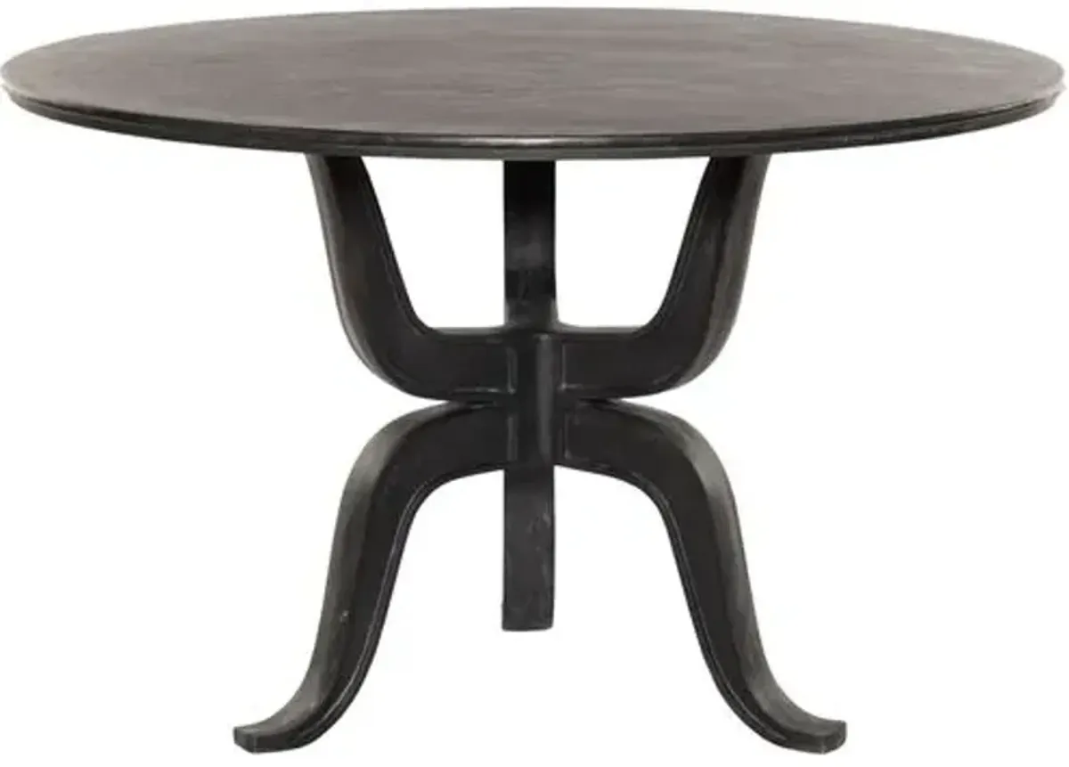 Oaklee Outdoor Dining Table - Aged Grey Aluminum