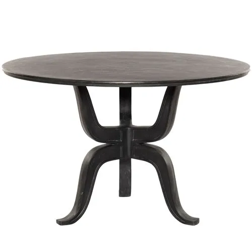 Oaklee Outdoor Dining Table - Aged Grey Aluminum
