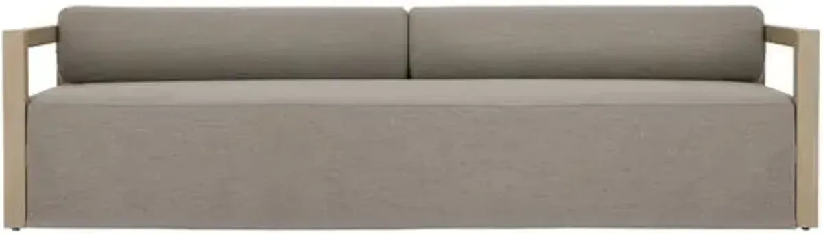 Bondhi Oudoor Sofa - Washed Brown Teak/Grey