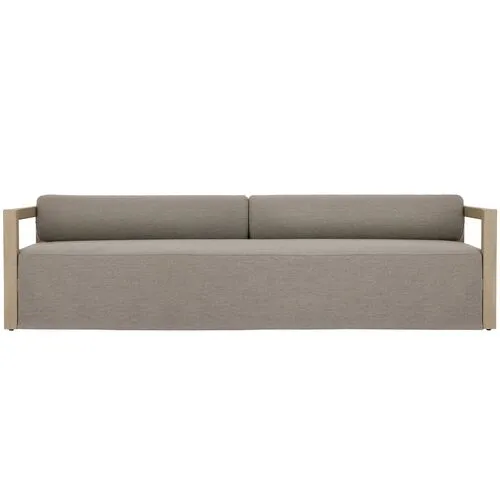 Bondhi Oudoor Sofa - Washed Brown Teak/Grey