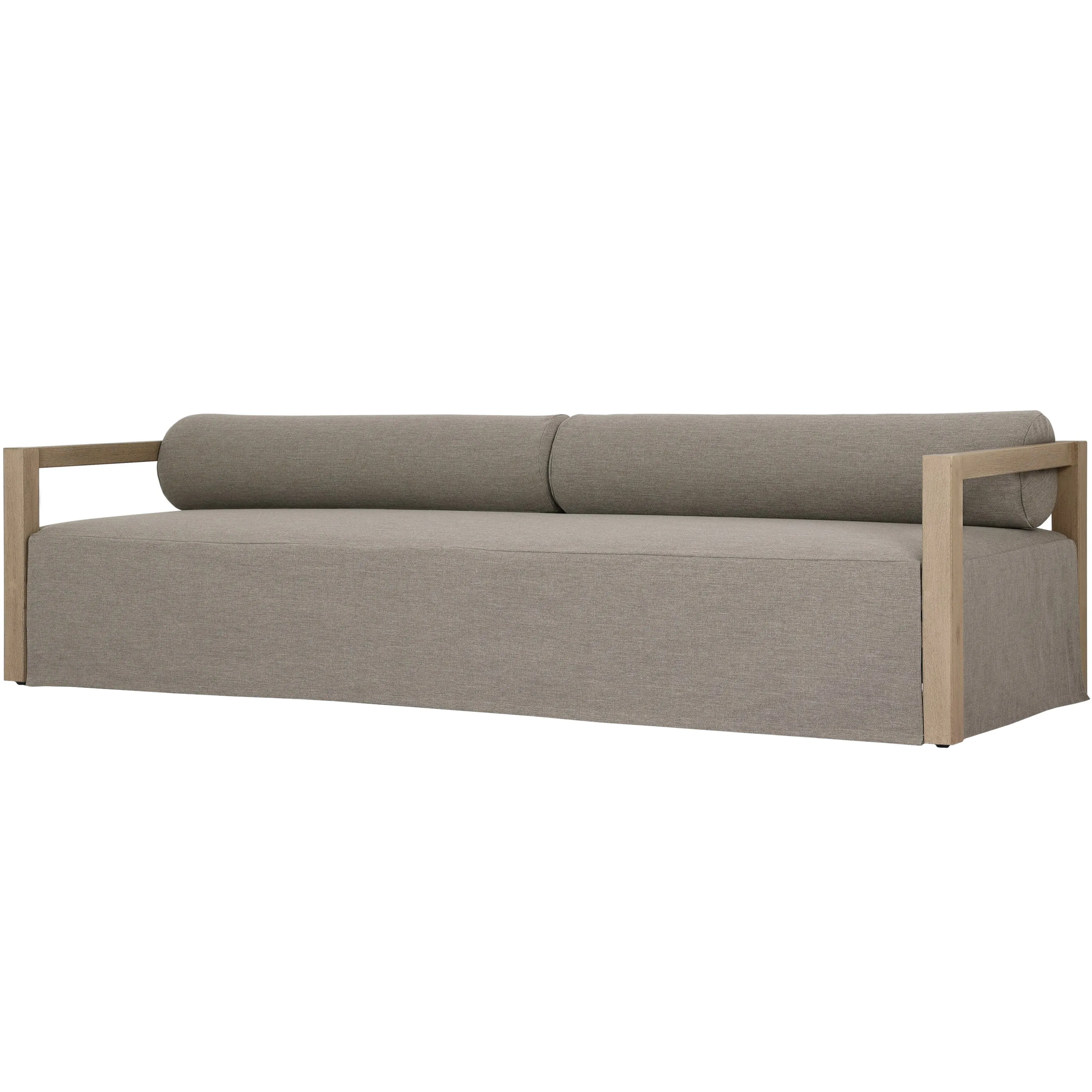 Bondhi Oudoor Sofa - Washed Brown Teak/Grey