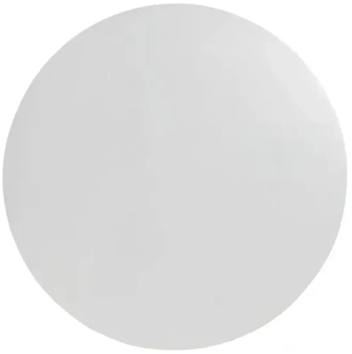Veronica Outdoor 42" Dining Table - Matte White Cast Aluminum