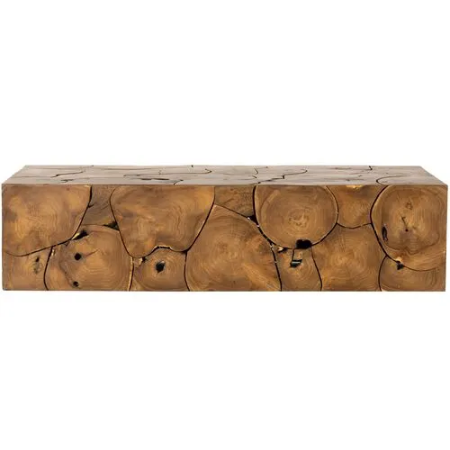 Berkley Outdoor Coffee Table - Teak Root - Brown