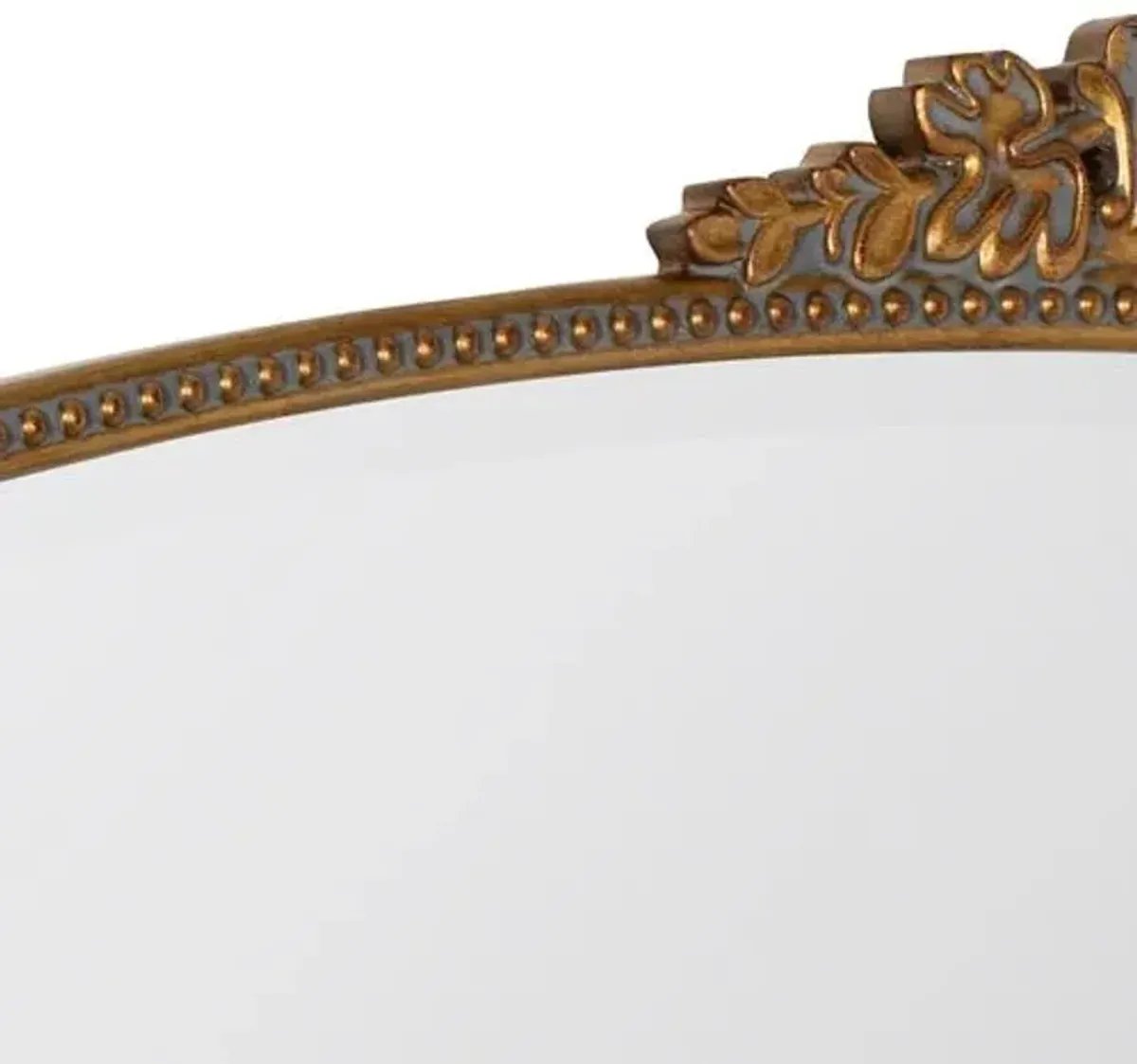 Bridgitte Mantel Wall Mirror - Antiqued Gold