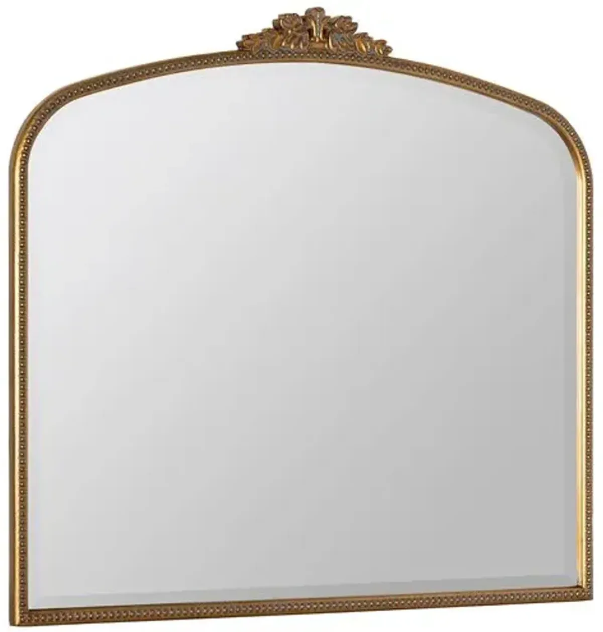 Bridgitte Mantel Wall Mirror - Antiqued Gold