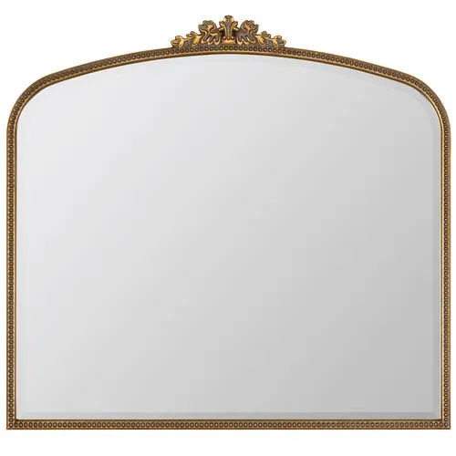 Bridgitte Mantel Wall Mirror - Antiqued Gold