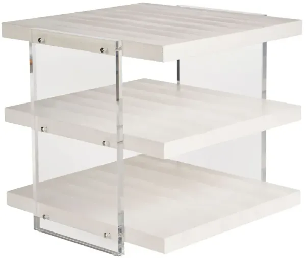 Coastal Living Gracie End Table, White Sand