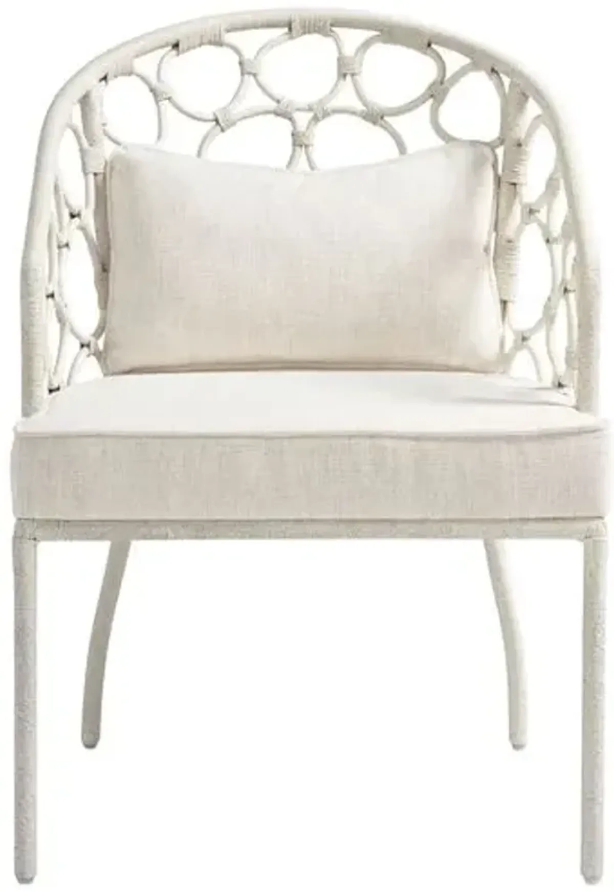 Coastal Living Key West Rattan Dining Chair - White