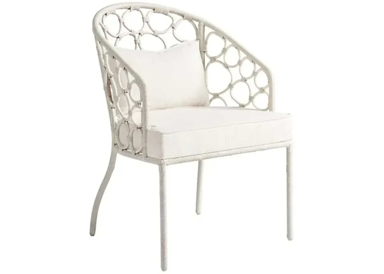 Coastal Living Key West Rattan Dining Chair - White