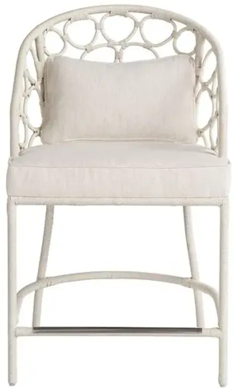 Coastal Living Key West Counter Chair - White