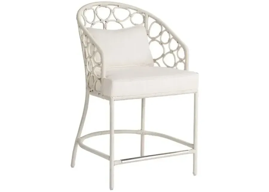 Coastal Living Key West Counter Chair - White