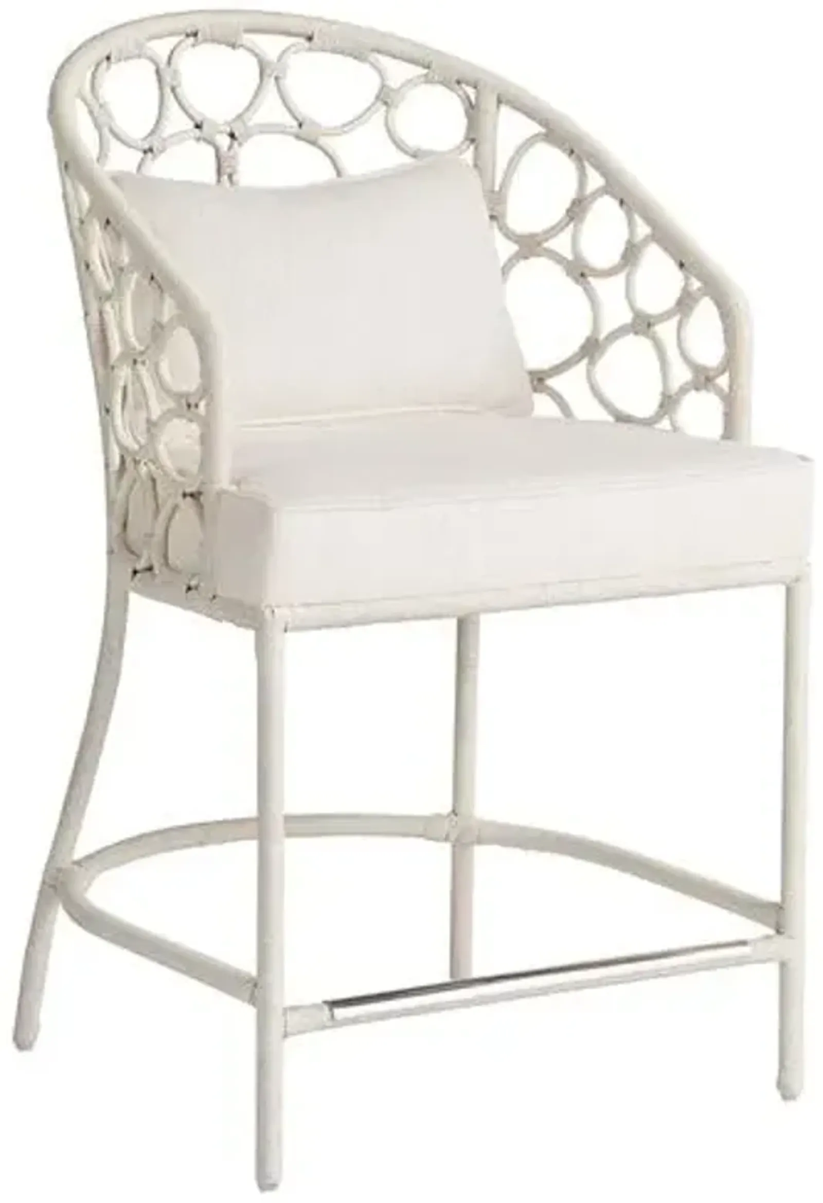 Coastal Living Key West Counter Chair - White