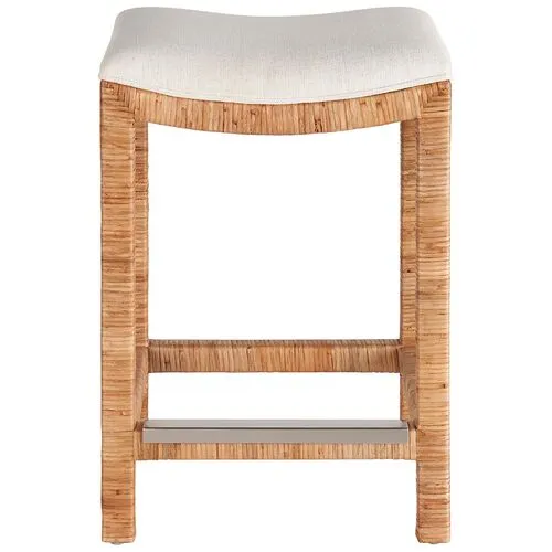 Coastal Living Key West Counter Stool - Natural Rattan