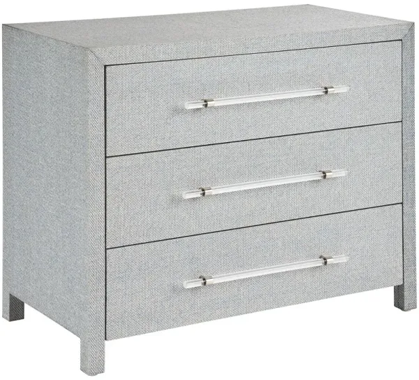 Coastal Living Marino 3-Drawer Chest, Blue Seagrass