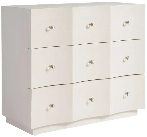 Coastal Living Marino 3-Drawer Chest, White Sand