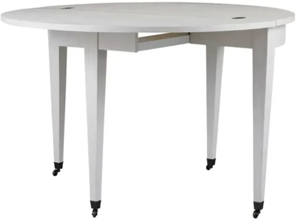 Coastal Living Marino 46" Round Dining Table - White Sand