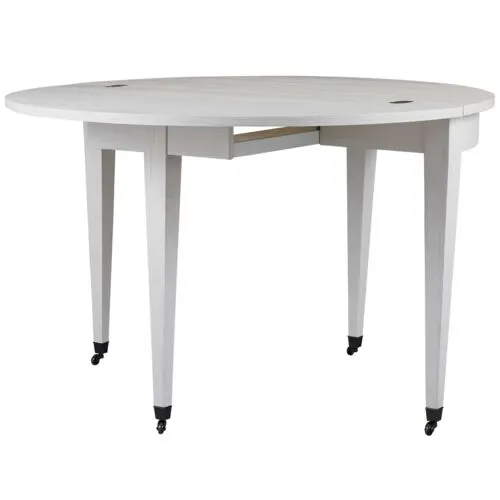 Coastal Living Marino 46" Round Dining Table - White Sand