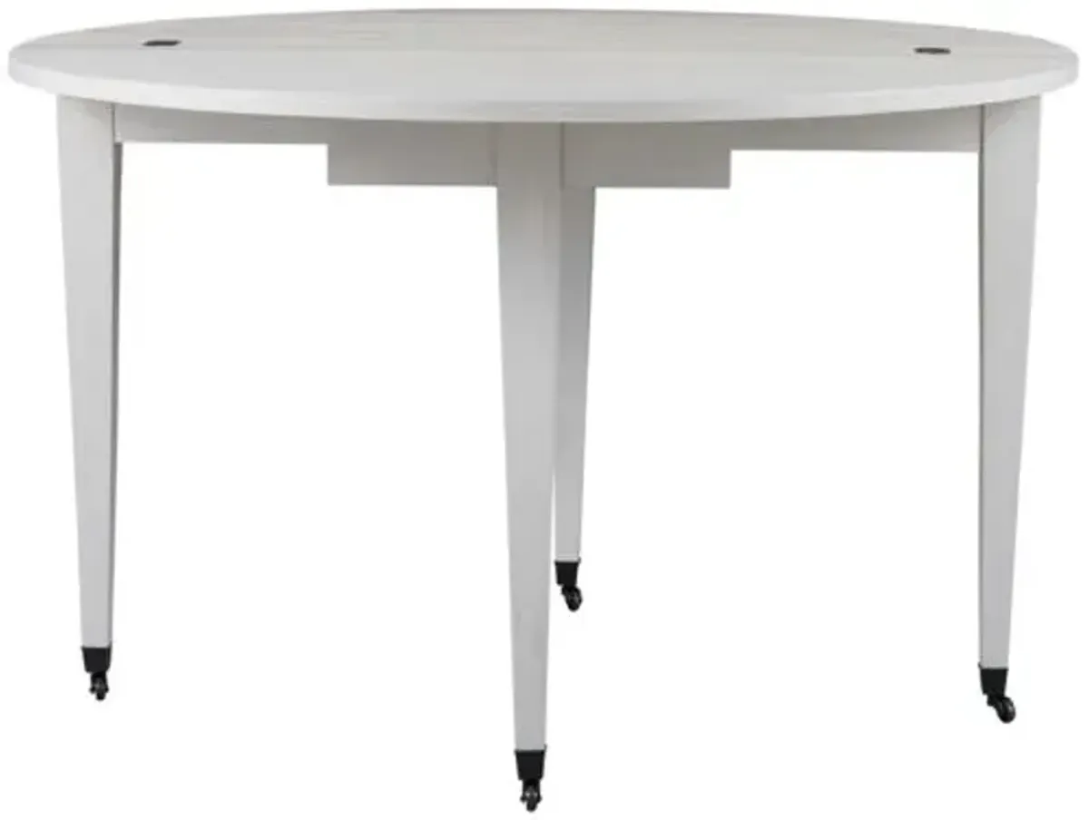 Coastal Living Marino 46" Round Dining Table - White Sand