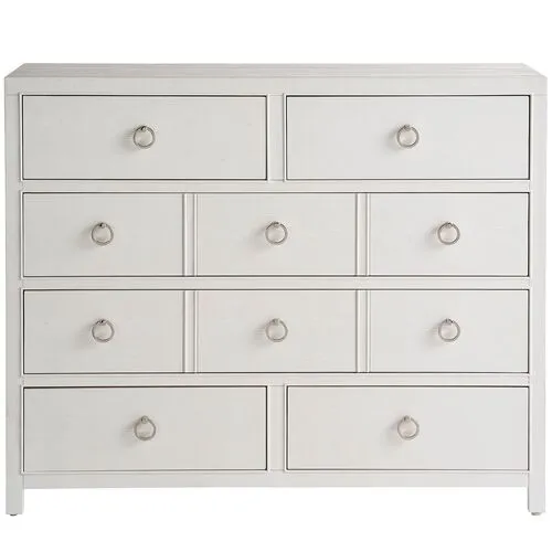 Coastal Living Marino 6-Drawer Dresser - White Sand - Brown