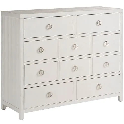 Coastal Living Marino 6-Drawer Dresser - White Sand - Brown