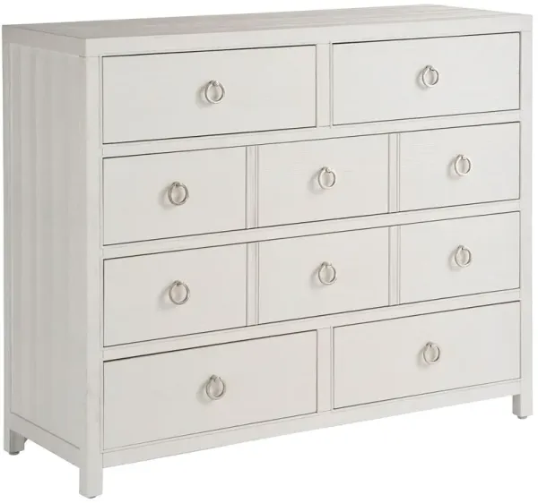 Coastal Living Marino 6-Drawer Dresser, White Sand